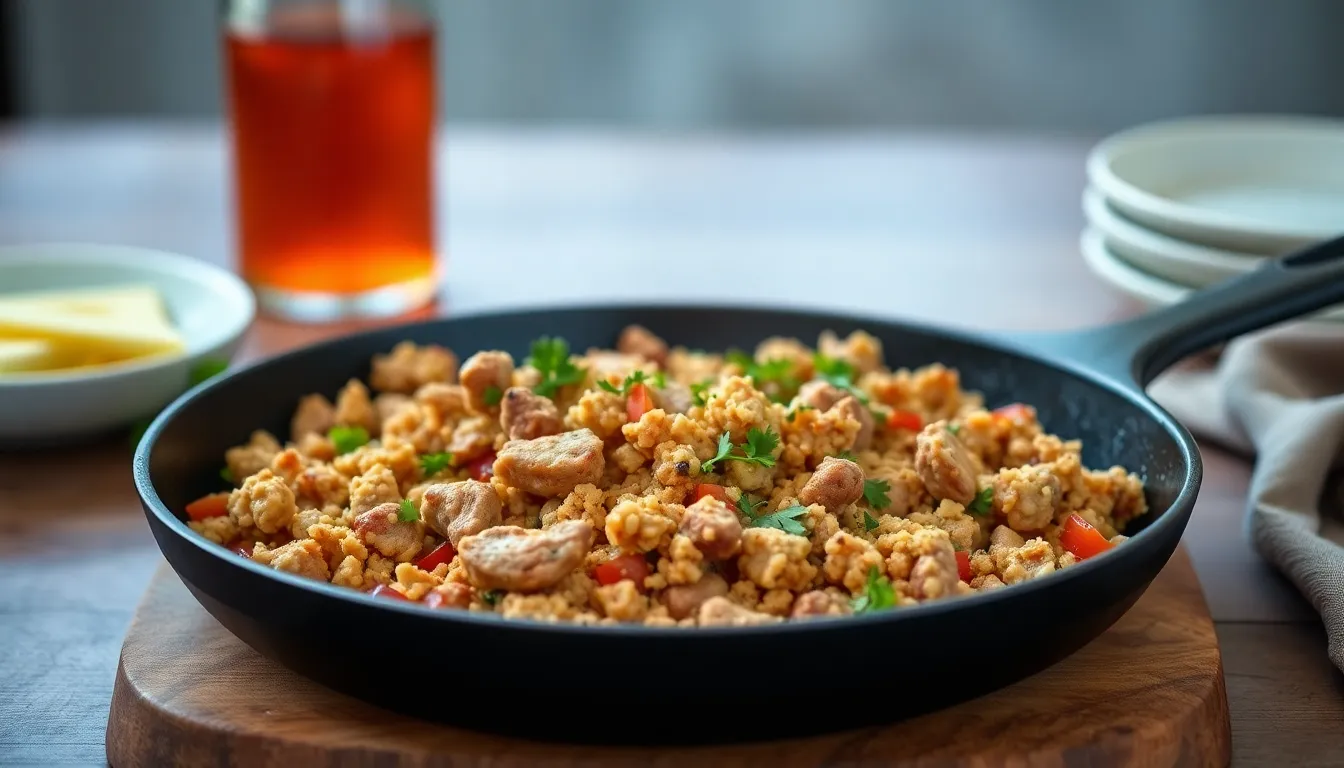 Photo: A ground turkey skillet dinner that costs under $2 per serving