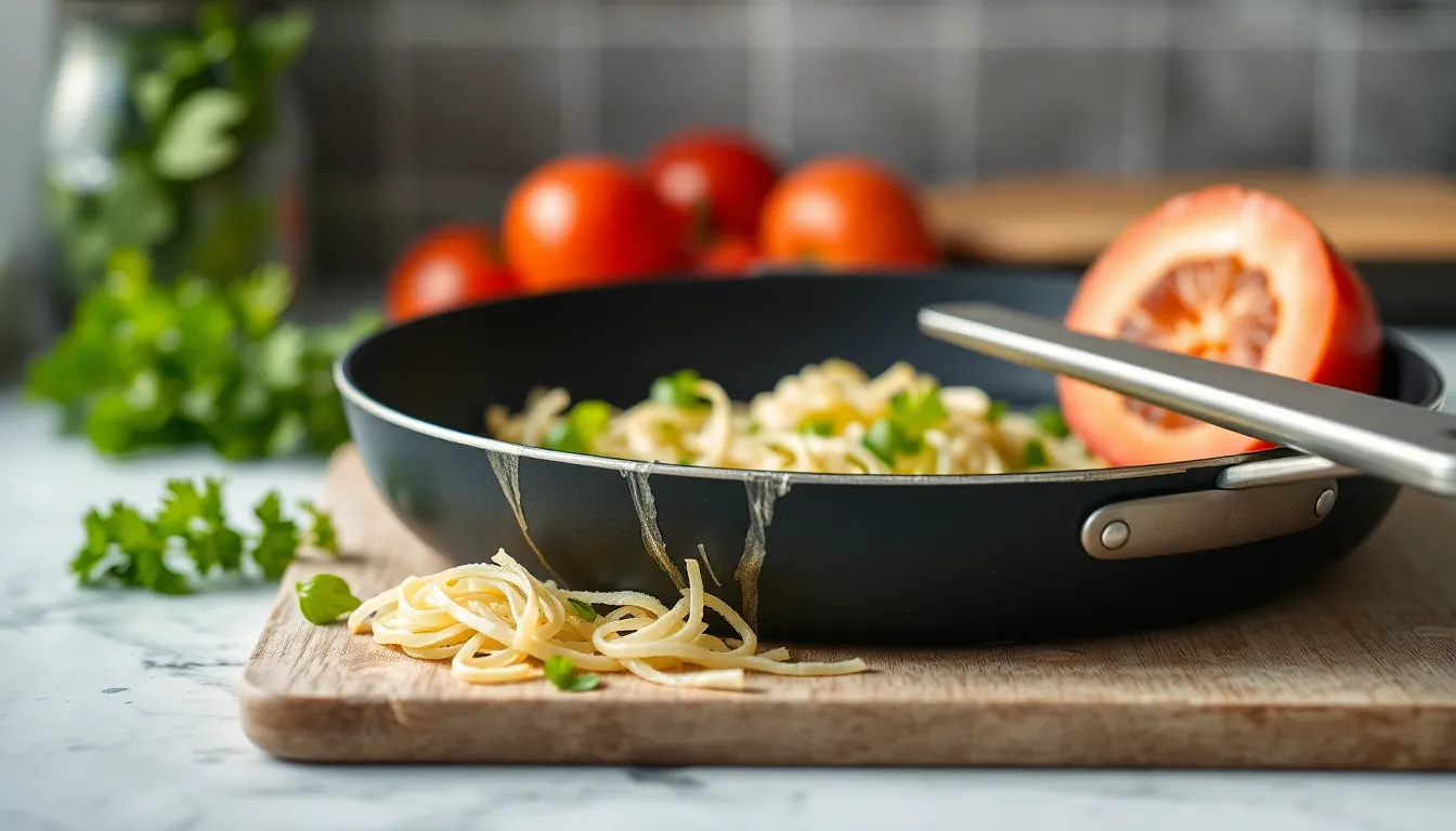 Photo: Why using metal utensils on nonstick pans creates invisible damage